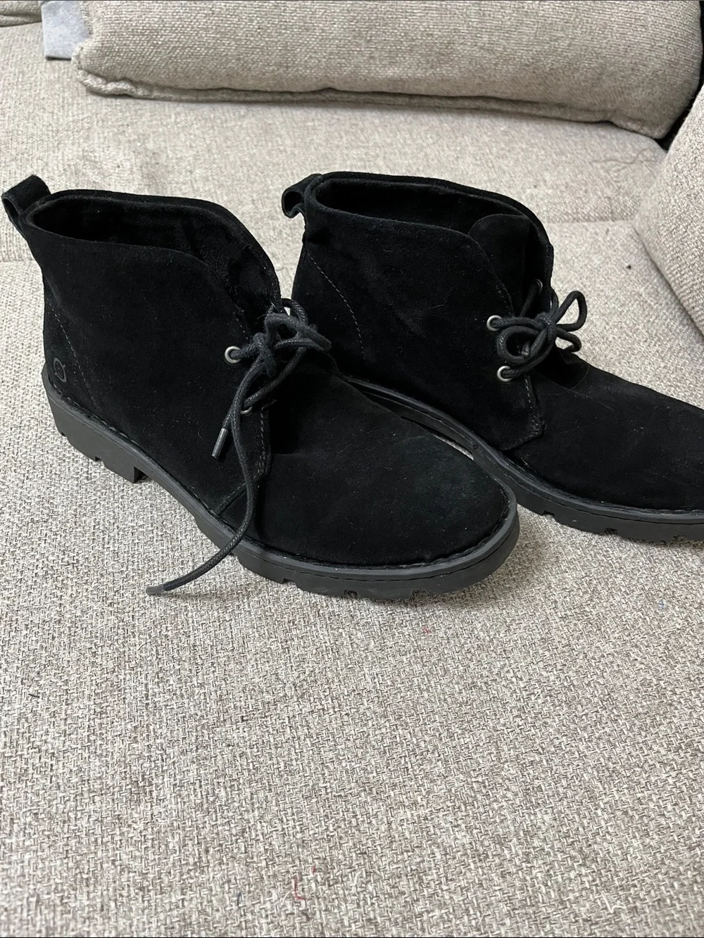 Born Black Suede Chukka Boots